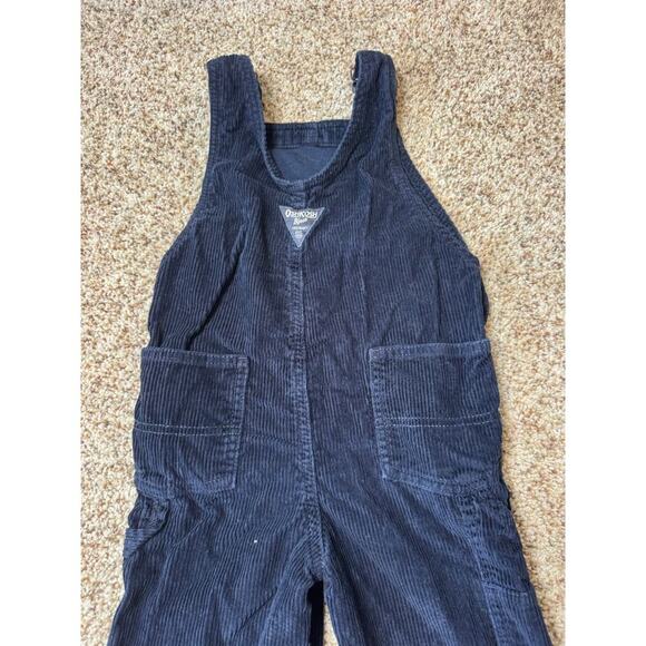 Osh Kosh B'Gosh Boys Blue Corduroy Denim/Jean Overalls size 4T, 100% cotton - Picture 9 of 14